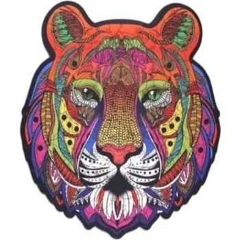 Dřevěná hračka Puzzle drewniane eko 66 Majestatyczny tygrys A4