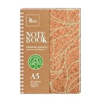 Set školních potřeb Kołonotatnik A5/80K kratka korek