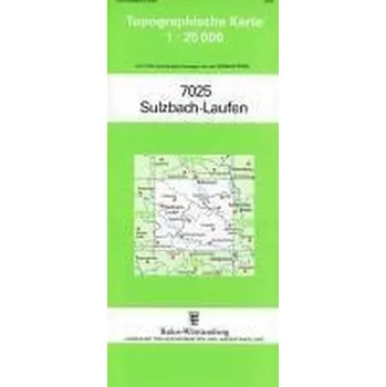 Topographische Karte Baden-Württemberg Sulzbach-Laufen