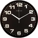 Designové nástěnné hodiny 3053zw Nextime Dash black 35cm
