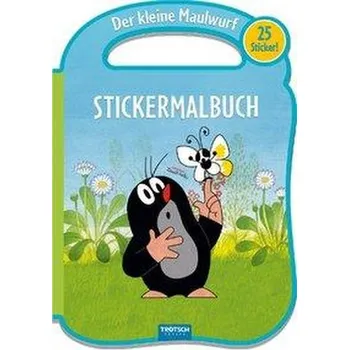 První čtění Trötsch Der kleine Maulwurf Stickermalbuch mit Henkel