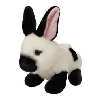plyšák Królik biało-czarny19cm