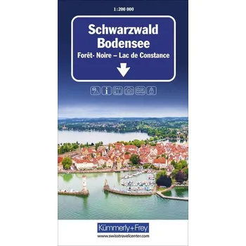 Schwarzwald - Bodensee Strassenkarte 1:200 000 - Hallwag Kümmerly+Frey AG