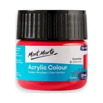 Výtvarná barva Mont Marte akrylová barva,100ml, karmínově červená (Carmine)