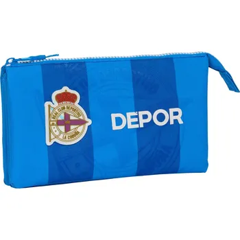 Penál R. C. Deportivo de La Coruña Trojitý penál pro starší žáky a studenty RC Deportivo de La Coruña Modrá (22 x 12 x 3 cm)