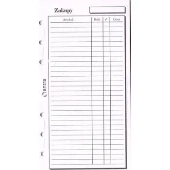 Set školních potřeb Wkład do organizera ST Zakupy