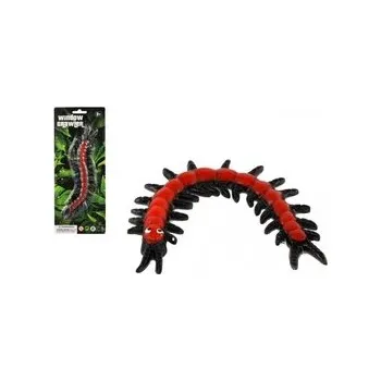 Dětská zbraň Stonožka natahovací lezoucí po skle plast 22cm na kartě 11,5x28,5cm