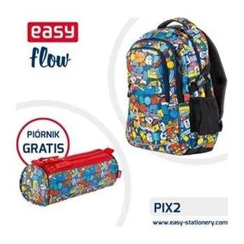 Set školních potřeb Plecak szkolny. młodzieżowy kolorowy Easy + piórnik GRATIS
