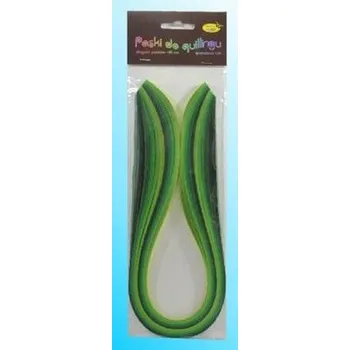 Set školních potřeb Paski do quillingu 3mmx50cm zielone 100szt