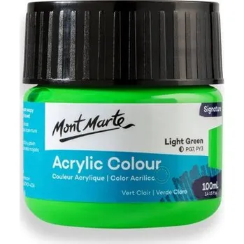 Výtvarná barva Mont Marte akrylová barva,100ml, sv. zelená (Light Green)