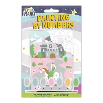 Set školních potřeb Malowanie po numerach - craft planet - fairytale