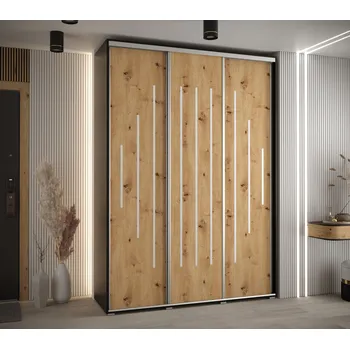 Šatní skříň Šatní skříň Davos 12 - hloubka 45 cm Barva korpusu: Dub - Artisan, Rozměry: 100 cm, Dveře: Dub-Artisan