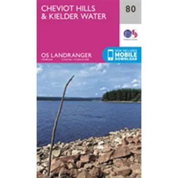 Encyklopedie Cheviot Hills & Kielder Water - Ordnance Survey [EN] (2016, Skládaná mapa, Ordnance Survey)