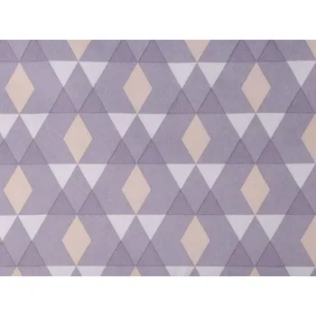 Kočárkovina 600D trojúhelníky s PVC úpravou šedofialová světlá