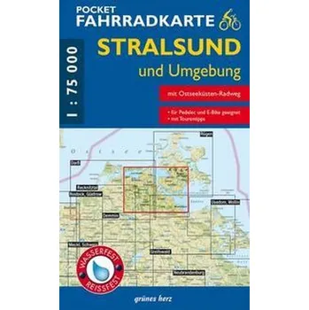 Pocket-Fahrradkarte Stralsund und Umgebung