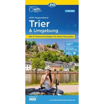 ADFC-Regionalkarte Trier und Umgebung, 1:50.000, mit Tagestourenvorschlägen, reiß- und wetterfest, GPS-Tracks Download - Allgemeiner Deutscher Fahrrad-Club e.V. (ADFC)