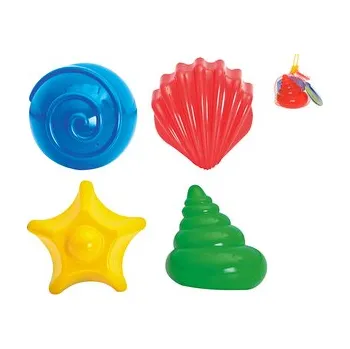 Hra na zahradu Formičky na písek mušličky 7-9cm 4ks 12m+ v síťce