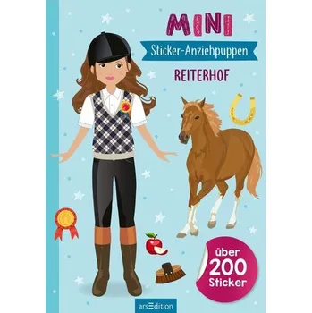 První čtění Mini-Sticker-Anziehpuppen - Reiterhof