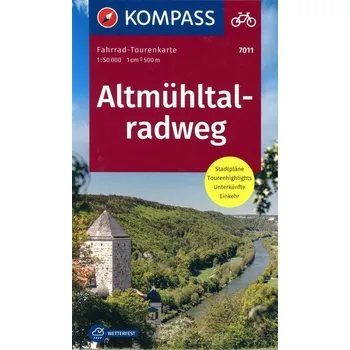 Fahrrad-Tourenkarte Altmühltalradweg