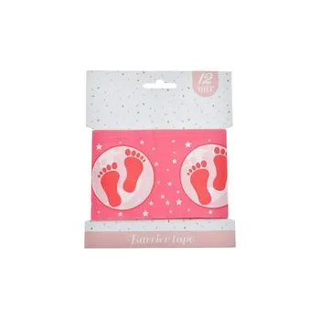 Bariérová páska 12m, růžová