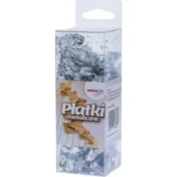 Set školních potřeb Płatki metaliczne srebrne
