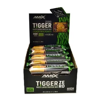 Amix - Tigger Zero Multi Layer Protein Bar 20 x 60g - dark chocolate caramel