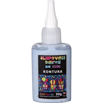 Speciální výtvarná barva ARTEMISS Slupovací kontura 50g, platina