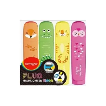 Set školních potřeb Zakreślacz Fluo Jungle 1-5mm 4szt