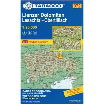 Tabacco Wandern 1 : 25 000 Lienzer Dolomiten -Lesachtal-Obertilliach-Lienz