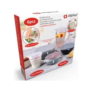 Sada flexibilních víček do kuchyně 6 ks