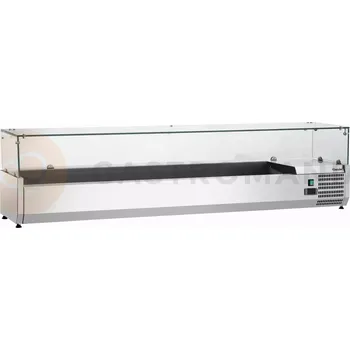 Chladící nástavec z nerezové oceli, skleněné víko, 8x GN1/3, 1900x450x430 mm | BARTSCHER, GL3-1801