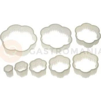 Výroba svíčky Sada nylonových vykrajovátek - květina vlnitá 8 ks | SILIKOMART, Nylon Cutter 17