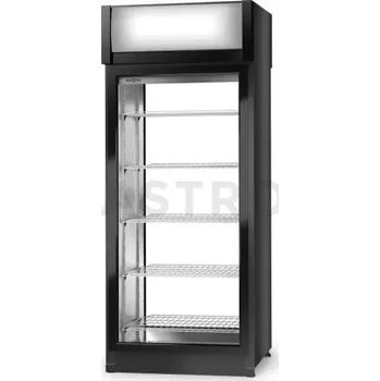 Lednice Chladící skříň dvoustranně prosklenná s křídlovými dveřmi, sklo na straně zákazníka je napevno instalováno, horní agregát, ventilátor, 3 kl., nerezový vnitřek, 725x810x2020 mm | RAPA, SCh - 2S 725 / 1D ecoline