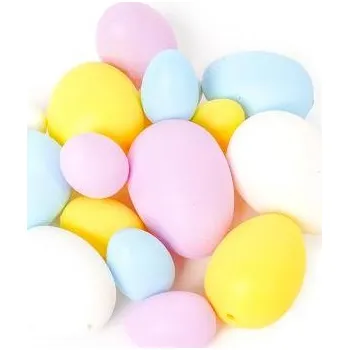 Velikonoční dekorace Vajíčka 16 ks sugar pastel