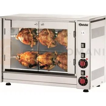 Kuchyňský gril Gril na kuřata P6, 700x360x530 mm | BARTSCHER, 215035
