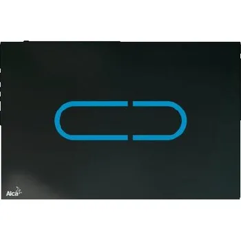 Splachovací tlačítko Alcadrain Ovládací tlačítka - Ovládací tlačítko splachování bezdotykové, sklo/černá NIGHT LIGHT-1