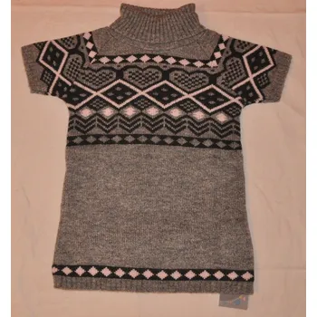 Dívčí mikina Eko Dívčí pletený svetr šedý DZ-332 vel.98