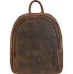 Lamour L250103 hnědý batoh z broušené kůže 8l