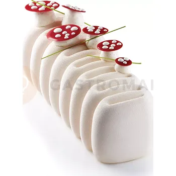 Kuchyňská sůl Silikonová forma na 3D dezert - 250x90x85 mm, 1000 ml - KE022S | PAVONI, Creme