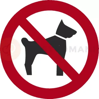 Informační tabulka Informační štítek "zákaz psů" 100 mm | CONTACTO, 7675/013