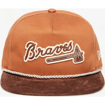 Kšiltovka Kšiltovka New Era Atlanta Braves Cord Golfer Snapback Cap Brown S-M