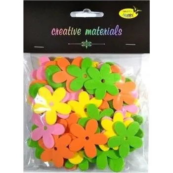 Kwiatki z pianki miks wiosenny 56szt