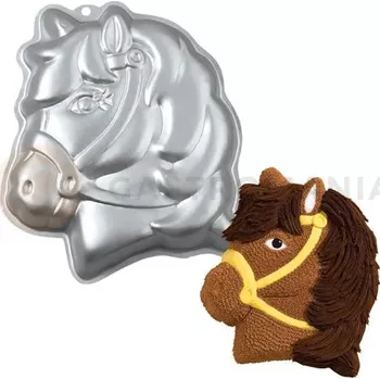 Kuchyňská sůl Hliníková pečící forma ve tvaru poníka, 35 x 25 cm | WILTON, 2105-1011