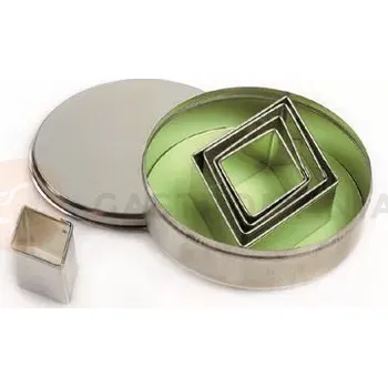 Výroba svíčky Sada nerezových vykrajovátek na těsto, hladký kosočtverec - 5 ks, 50-115 mm | PAVONI, STPROML