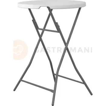 kempingová skříňka Kulatý skládací koktejlový stolek | FINE DINE, 810958