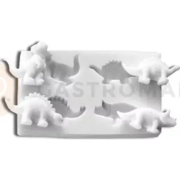 Výroba svíčky Forma na cukrovou hmotu SLK 021 - dinosauři, 15x20 mm | SILIKOMART, Sugarflex Dinosaurs