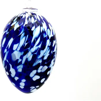 Velikonoční dekorace Skleněné barevné vajíčko 13cm