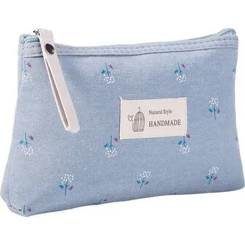 Kosmetická taška Barevná plátěná kosmetická taška - modrý