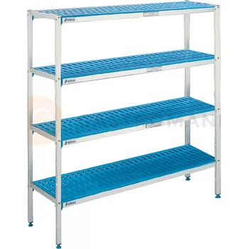 Ložnicová sestava Regál hliníkovo-polyethylenový 3-police 3662x500x1750 mm | ASBER, 19088433