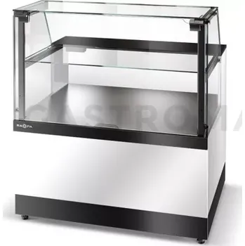 Cukrářská vitrína neutrální, čelní sklo rovné, vertikální, otvírána nahoru, 1000x780x1200 mm | RAPA, EXCELLENTE C-C LN